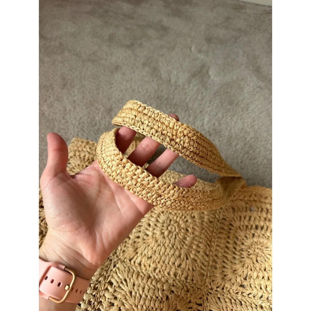 Hat Attack Straw Tote Portia Luxe Rafia Beach New